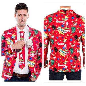 Warner Bros. Red Graphic Blazer